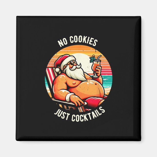 Imã Camisa de Natal em Julho Sem Biscoitos Só Rabos Sa (Frente)