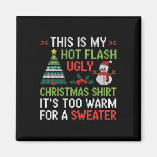 Imã Camisa De Natal Feia De Flash Quente Muito Quente
