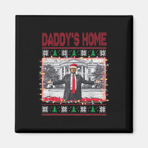 Imã Camisa de Natal Feia do Papai Divertido Está em Ca