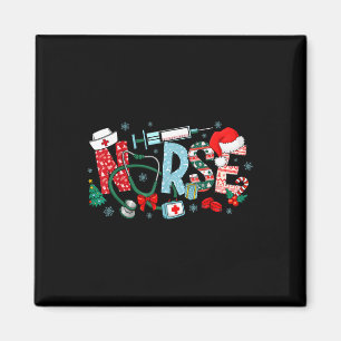 Imã Camisa de Natal para Enfermeira com Estetoscópio E