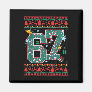Imã Camisa de Natal Retro 67 Six Seven Meme