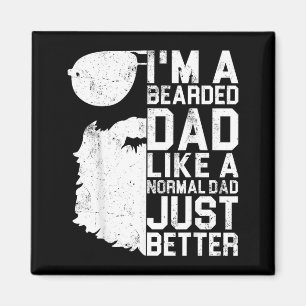 Imã Camisa de Pai Barbudo Humor de Barba Divertido Dia