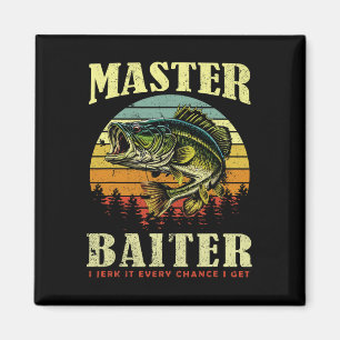 Imã Camisa de pesca Mestre-pescador Engraçado Por Pai