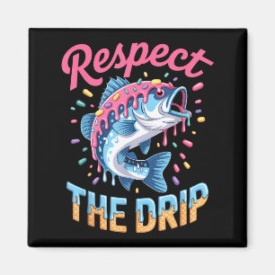 Imã Camisa de pesca para meninos Respeite o gotejament