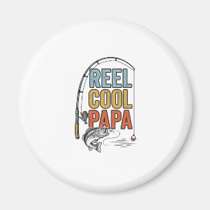 Imã Camisa de Pesca Reel Cool Papa Design_1