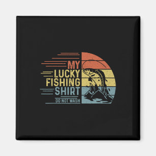 Imã Camisa de Pesca Vintage Retro Minha Camisa de Pesc
