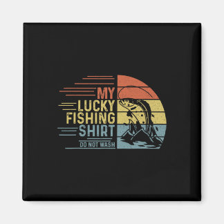 Imã Camisa de Pesca Vintage Retro Minha Camisa de Pesc