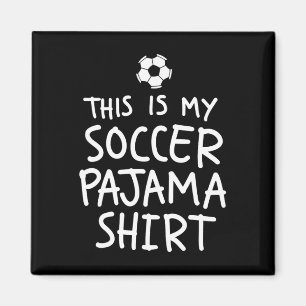 Imã Camisa de pijama de futebol vintage engraçada