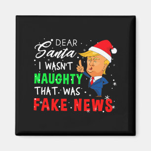 Imã Camisa de pijama de Natal Trump Querida Santa