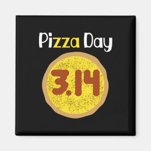Imã Camisa De Pizza Do Dia Mundial Da Pizza 3.14 Pizza