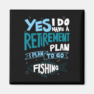 Imã Camisa de Plano de Aposentadoria de Pesca Presente