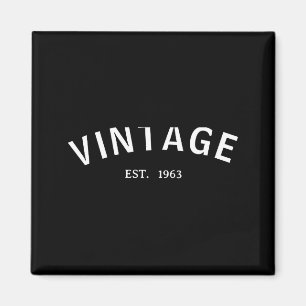 Imã Camisa de Presente de 60º Aniversário Vintage Est
