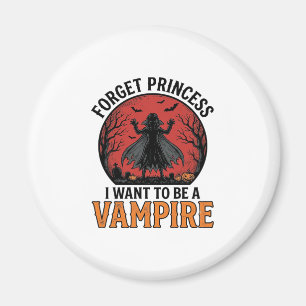 Imã Camisa de Princesa Vampira Assustadora Retro Desen