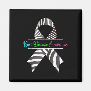 Imã Camisa de Sensibilização Raras - Doença Rara-Zebra