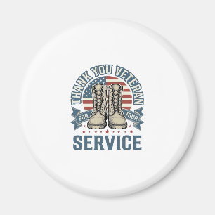 Imã Camisa de Serviço Patriótico de Botas para Veteran