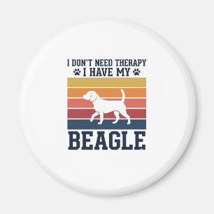 Imã Camisa de Terapia de Cachorro Beagle Vintage Desig