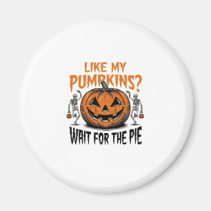 Imã Camisa de Torta de Halloween de Abóbora Engraçada 