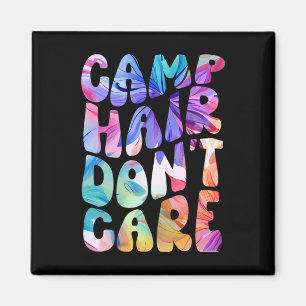 Imã Camisa de verão para menina Camp Hair Don't Care p