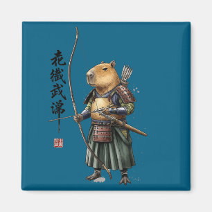Imã Camisa Divertida Arqueiro Japonês Capivara Kyudo A