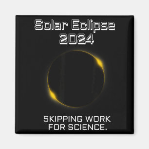 Imã Camisa Divertida Eclipse Solar Pulando Trabalho Ci