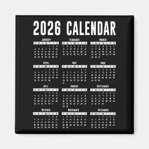 Imã Camisa do Calendário 2026 Calendário 26 2026