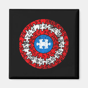 Imã Camisa do Capitão de Conscientização do Autismo Ap