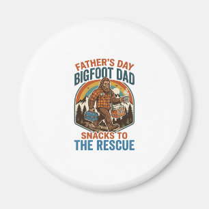 Imã Camisa do Dia do Pai Bigfoot Pai Criando Filhos Co
