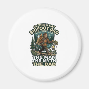 Imã Camisa do Dia do Pai Bigfoot Pai Forte Silencioso