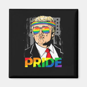 Imã Camisa do Orgulho Mês Trump Gay Biual Lésbica