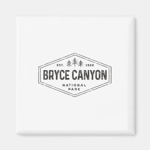 Imã Camisa do Parque Nacional Bryce Canyon Retrô Hexág