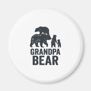 Imã Camisa do Urso da Família com Gravação Vintage do