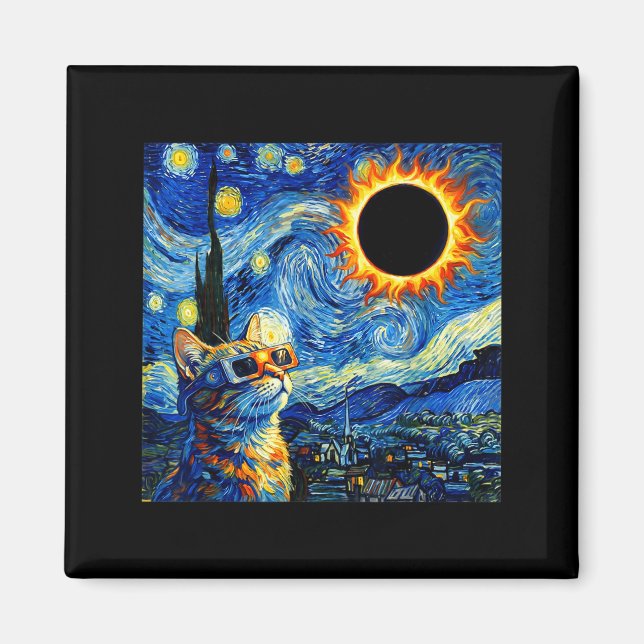Imã Camisa Eclipse Solar Total Gato Agosto (Frente)