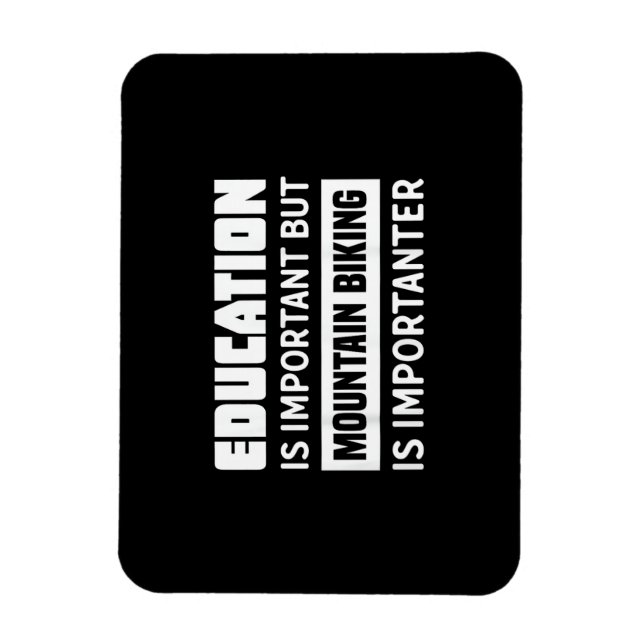 Ímã Camisa engraçada de bicicleta de montanha - Bicicl (Vertical)
