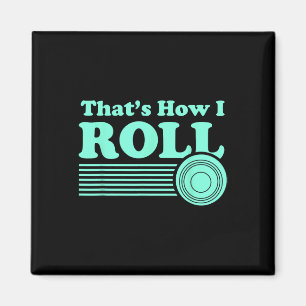 Imã Camisa engraçada de boliche na grama para homens e