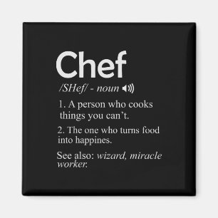 Imã Camisa engraçada de Chef Cozinheiro Bbq Cozinha Le