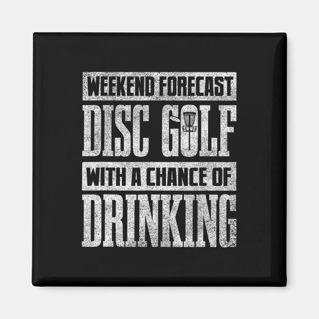 Imã Camisa engraçada de golfe de disco para homens vin (Frente)