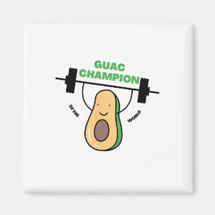 Imã Camisa Engraçada De Guacamole Para Campeões De Fes