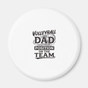 Imã Camisa engraçada de pai de vôlei vintage posição t