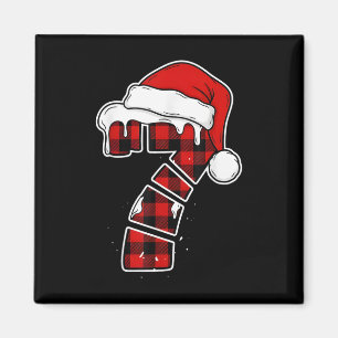Imã Camisa engraçada de pijama de Natal 67 Seis Sete M