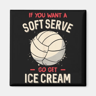 Imã Camisa Engraçada De Voleibol Para Meninas Mulheres