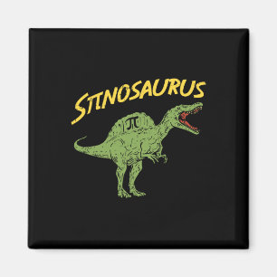Imã Camisa engraçada do Spinosaurus Pi Day Presente de