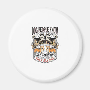Imã Camisa engraçada para amantes de cães com debate d