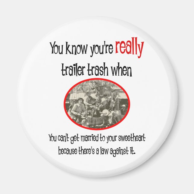 Imã Camisa Engraçado do Parque Trailer (Frente)