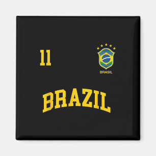 Imã Camisa Esportiva do Time Brasileiro Número 11 Bras