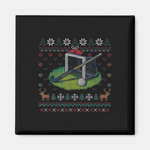 Imã Camisa Feia de Natal de Hóquei em Campo Ll Esporte