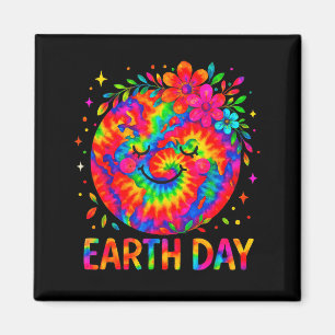 Imã Camisa Feliz Dia da Terra Terra Floral Dia da Terr
