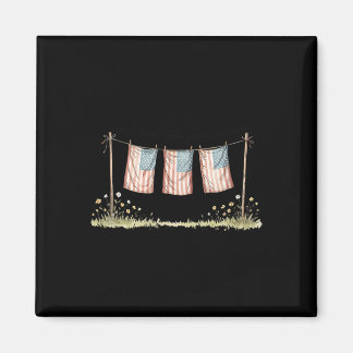 Imã Camisa Golden Retriever merica Cachorro Patriótico