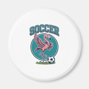 Imã Camisa Gráfica do Jogador de Futebol Flamingo Vint