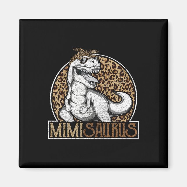 Imã Camisa-leopardo Mimisaurus Dinosaur Mimi (Frente)