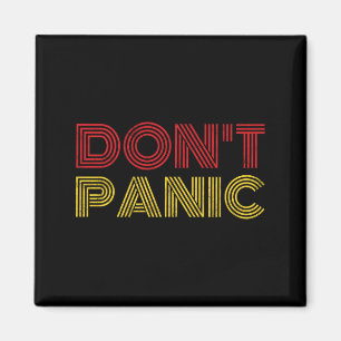 Imã Camisa Manga Longa 'Don't Panic' Vintage Desgastad